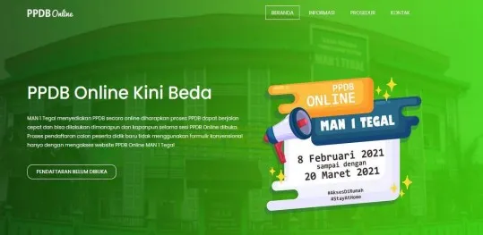 Website PPDB Sekolah SMK